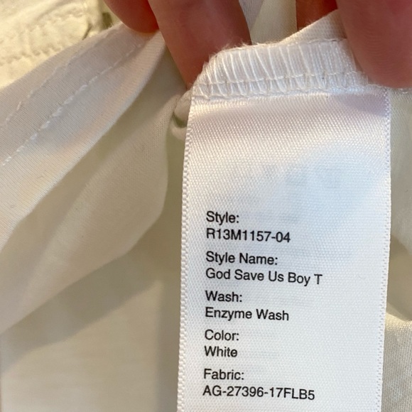 R13 God Save the US Trump Safety Pin Tee RARE HTF - Picture 10 of 11